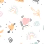 Papel de Parede Cute Arco Íris e Corações (m2) - comprar online