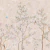Papel de Parede Flores e Pássaros Areia (m2) - comprar online