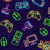 Papel de Parede Gaming Roxo (m2) - comprar online