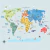 Papel de Parede Mapa Mundi Seleções (m2) - comprar online