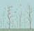 Painel Jardim Giz Pastel Azul