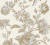 Papel de Parede Art Papier My Home My Spa 387003 papel de parede floral bege e azul claro, padrão botânico clássico, desenho vintage delicado, estilo romântico, fundo bege suave
