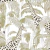 Papel de Parede Bucalo Botany House 15527 - Papel De Parede Girafas E Folhas, Papel De Parede Animais Na Selva, Papel De Parede Fundo Branco, Papel De Parede Natureza Africana, Papel De Parede Infantil Safari, Papel De Parede Tropical Com Girafa