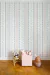 Papel Listras Ondinhas E Folhinhas Azul E Rosa - comprar online