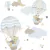Papel de Parede de balões, ursos e nuvens azul e cinza