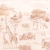 Papel de Parede Safari Monocromático Peach Fuzz (m2) - comprar online