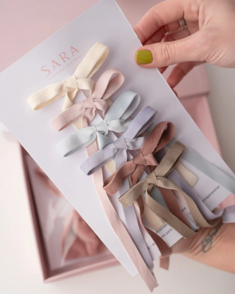 SETS DE MOÑOS MAITE PASTEL- INCLUYE LOS 6 COLORES - comprar online