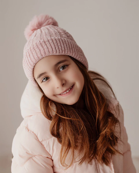 GORRO DE LANA ROSA - comprar online