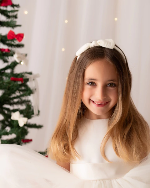 VINCHA RIGIDA DE GASA CREMA - comprar online