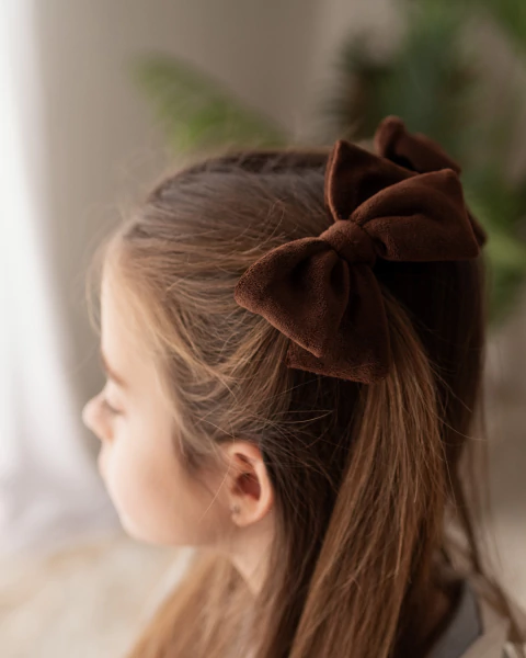 PAR DE MOÑOS ROSARIO DE PLUSH MARRON - comprar online