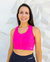 Top Rosa Pink 3tworun com zíper