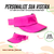 Viseira Lisa Personalizada (Lateral) - Diversas Cores - 3tworun