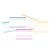 Ficha Blocada Colorida com Pauta e Borda Colorida para Resumos 3 x 5 Nº1, TAMOIO - comprar online