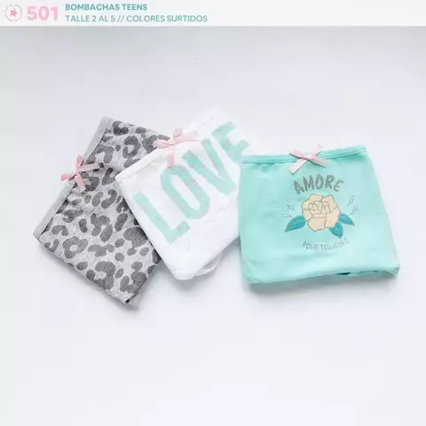 Bombacha teen Vintage 501 x3 - comprar online