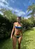 Bikini top recto Canarias Azul