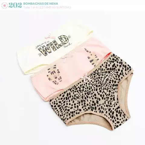 Bombacha nena vintage 202 x3 - comprar online