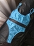 Bikini Alua top tiro Alto celeste