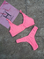 Bikini Cala Rosa fluo texturada