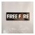 Aplique em acrílico Placa Free fire colorida ( 3 peças )