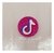 Aplique em acrílico Tik Tok com glitter ( 3 peças ) - comprar online