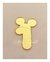 Aplique em acrílico Número Com Orelha Mickey ( 5 peças )