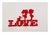 Aplique em acrílico LOVE (5 peças)