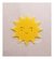 Aplique em acrílico Sol (5 peças)