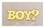 Aplique em acrílico Palavra Boy ( 5 Peças)