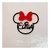 Aplique em acrílico Contorno rosto Minnie com laço em camada com nome simples ( 5 peças ) - comprar online