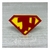 Placa Super Homem com Inicial (3 unid.)