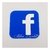 Aplique em acrílico Facebook colorido ( 3 peças )