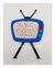 Aplique em acrílico Tv Personalizada com nome ( 3 peças )