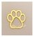 Aplique em acrílico Pegada Patrulha Canina (5 Peças)