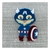 Aplique em Acrílico Capitão América Cute (3 peças)