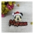 Aplique em acrílico Mickey Noel com nome simples ( 3 peças )