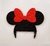 Aplique em MDF com EVA Glitter Cabeça Minnie para cofre (3 peças )
