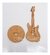 Aplique em MDF Guitarra com Base (10 peças)