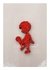 Aplique em acrílico Contorno menino com bola Mdf com eva em glitter ( 5 peças )