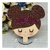 Aplique para Cofre Mdf e eva glitter Super Heroína ( 3 peças )
