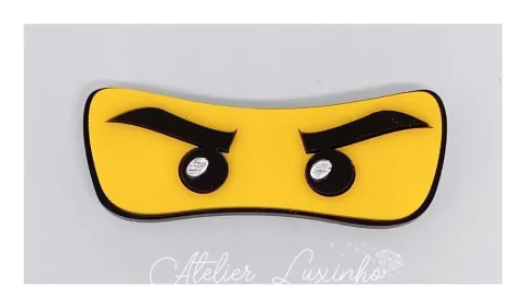 Aplique em Acrílico Olhos Ninjago (3 peças)