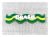 Aplique em Acrílico Faixa Bandeira Do Brasil Colorida ( 3 peças )
