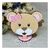 Aplique para Cofre Mdf e eva glitter Ursinha ( 3 peças )