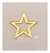Aplique em acrílico Estrelinha vazada ( 5 peças )
