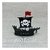 Aplique Barco Pirata com base ( 3 unid. )