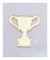 Aplique em acrílico Troféu (5 Peças)