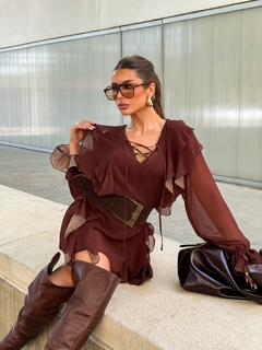 Vestido Cinnamon/ Marrom - loja online