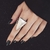 Anel Triangular Prateado - Ajustável - comprar online