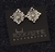 Brinco Quadrado Boho Strass Black Diamond