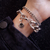 Pulseira de Corrente Grumet Elo 2cm - Prateada - Rock Femme Acessórios
