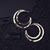 Brinco Argola Dupla Lua Prateada - comprar online